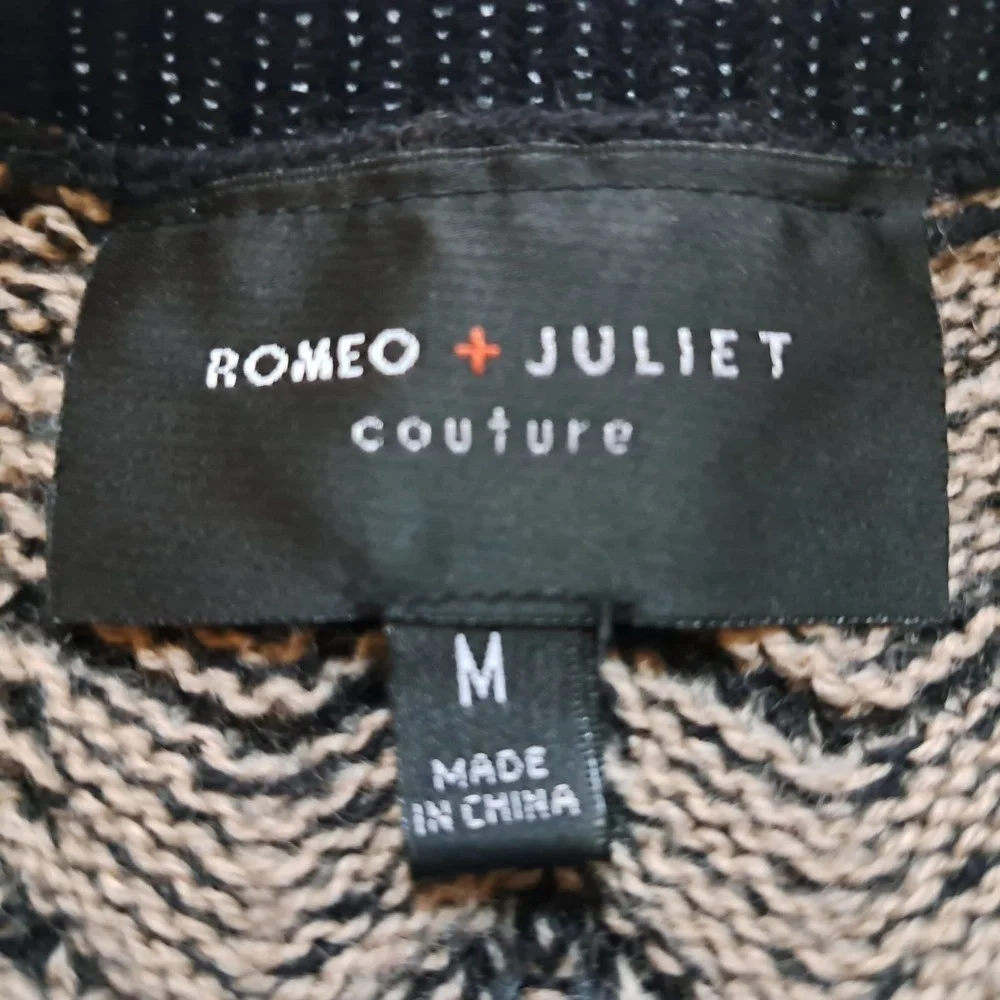 Romeo + Juliet Couture Black and Tan Dress Size M - Picture 5 of 7